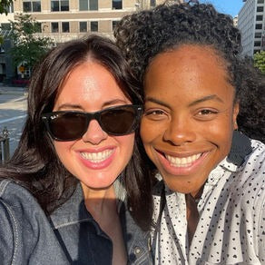 A photo of Mellissa Wood and Natalie Stanback, founders of The Maternal Revolution