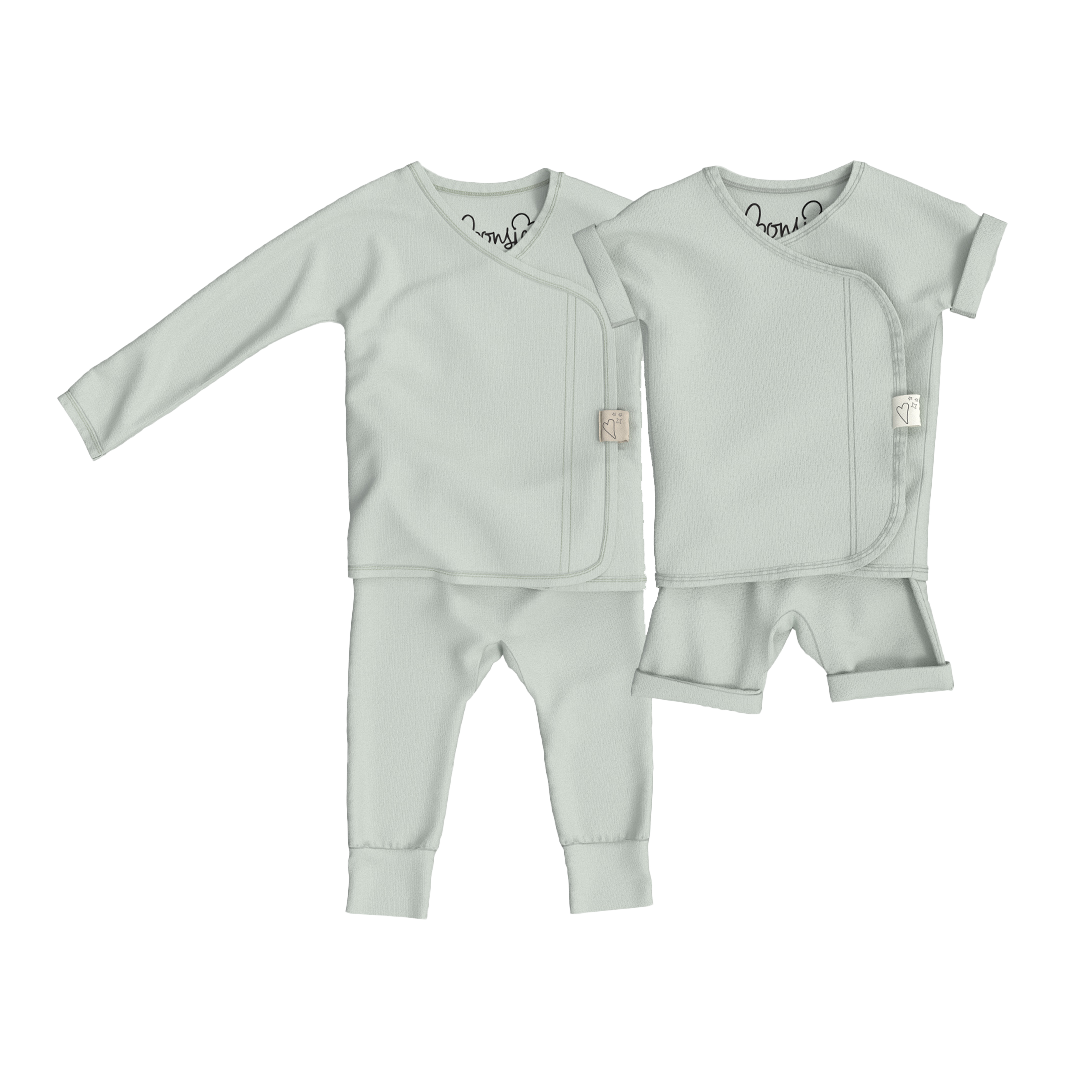 Baby Bundle - Avocado Footless + Romper Twin Pack