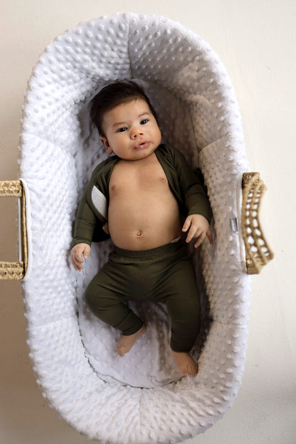 Baby Bundle - Mocha Footie + Oliveyou Two Piece