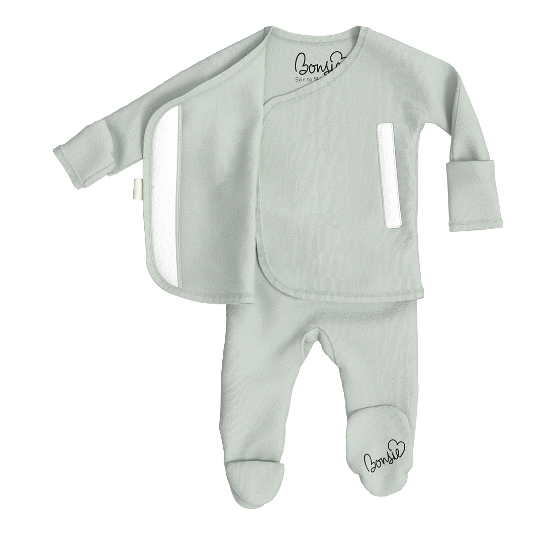 Baby Bundle Footie - Mint Twist + Avocado Twin Pack