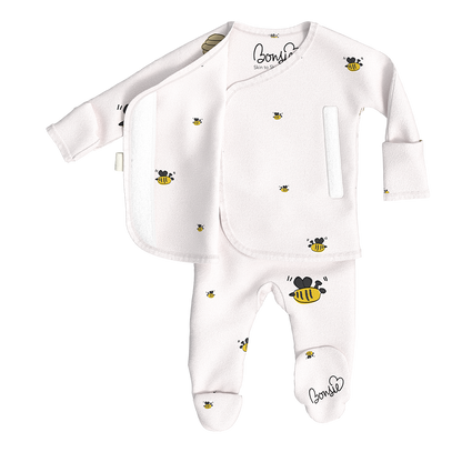 Baby Bundle - Bees & Honey Romper + Footie Twin Pack