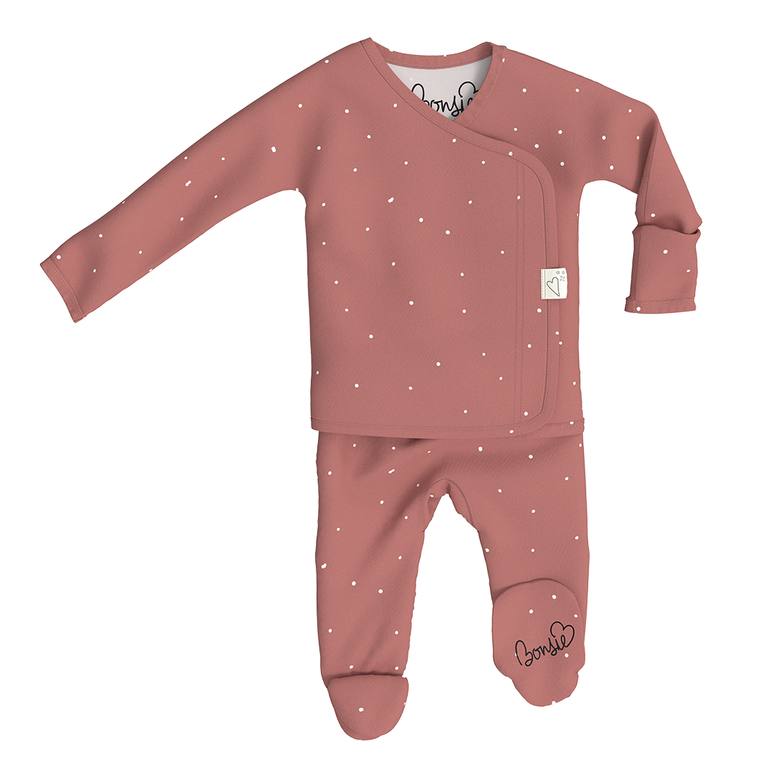 Baby Bundle Footie - Fig + Peony Twin Pack