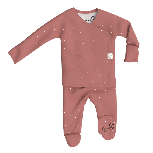 Baby Bundle Footie - Fig + Peony Twin Pack