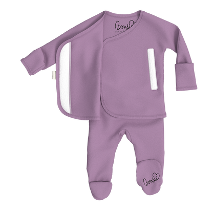 Baby Bundle Footie - Berry Twist + Fig Twin Pack