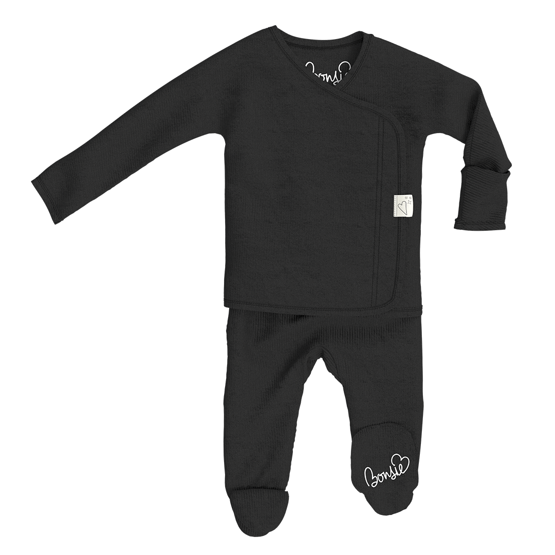 Baby Bundle Footie - Crisscross + Ink Twin Pack