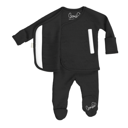 Baby Bundle Footie - Crisscross + Ink Twin Pack