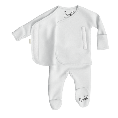 Baby Bundle Footie - Milk + Oliveyou Twin Pack