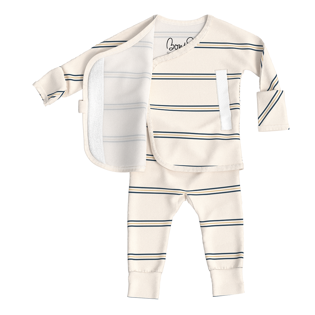 Baby Bundle Footless - Avocado + Old School Twin Pack