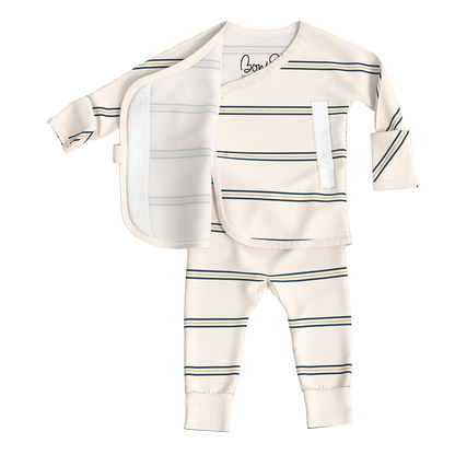 Baby Bundle Footless - Avocado + Old School Twin Pack