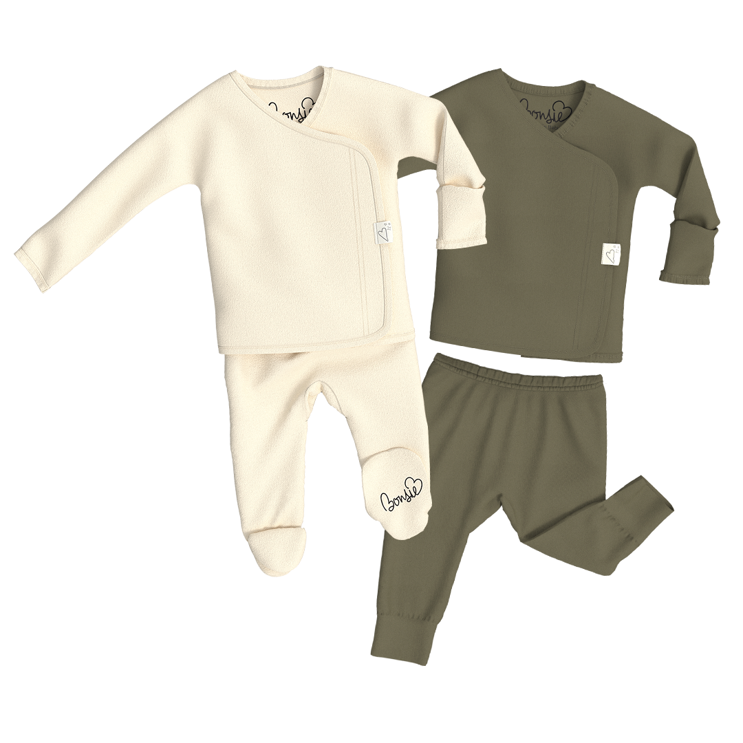 Baby Bundle - Oat Footie + Oliveyou Two Piece