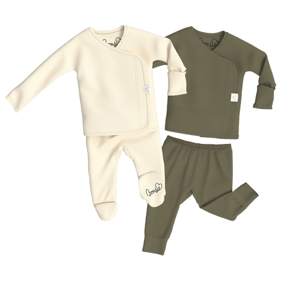 Baby Bundle - Oat Footie + Oliveyou Two Piece