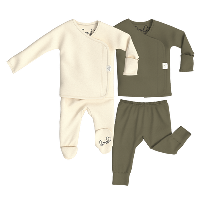 Baby Bundle - Oat Footie + Oliveyou Two Piece