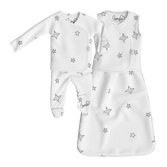 Cuddle Bundle - Stars Cuddle Sack + Stars Footie