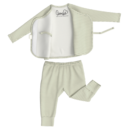 Baby Bundle - Mint Twist Footie + Two Piece