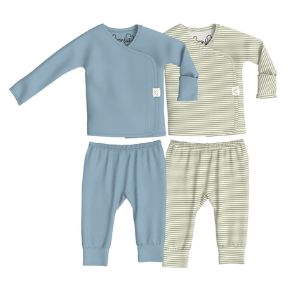 Baby Bundle - Ripple + Mint Twist Two Piece Set