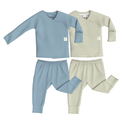 Baby Bundle - Ripple + Mint Twist Two Piece Set