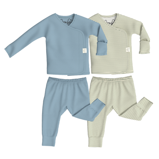 Baby Bundle - Ripple + Mint Twist Two Piece Set