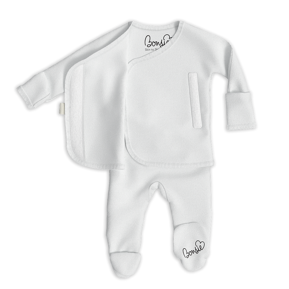 Baby Bundle Footie - Milk + Stars Twin Pack